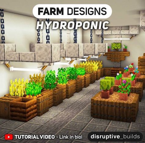 Minecraft Plants, Crop Farming, Minecraft Farm, Minecraft Pictures, Minecraft Inspo, Minecraft Blueprints, Farm Design, Pocket Edition, Minecraft Crafts