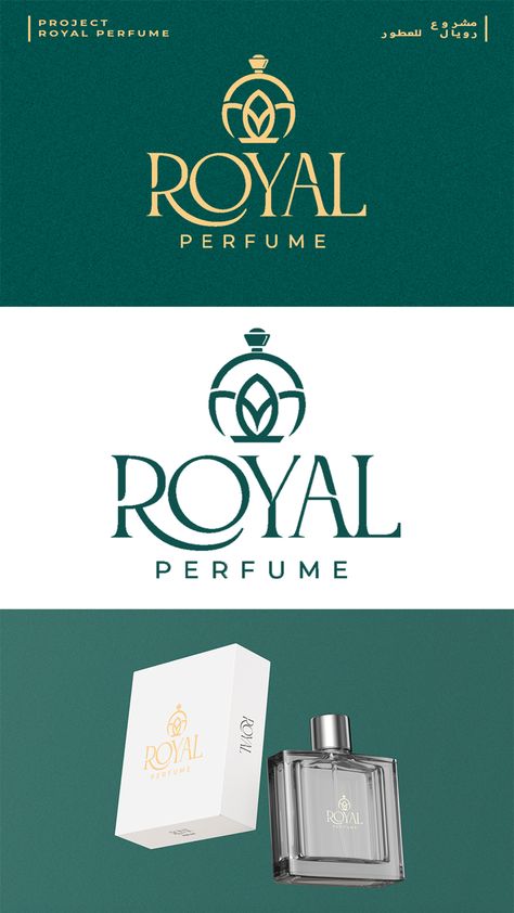 Logo For Perfume Brand, Perfume Logo Design Ideas, Perfume Brand Identity, Perfume Brand Logo, Perfume Logo Design, Royal Perfume, Emily Garcia, Luxury Perfume Packaging, Luxury Advertising