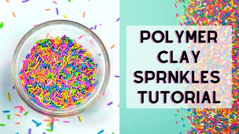 In this polymer Clay tutorial, I will go over how to create your own clay sprinkles for all your craft projects Clay Ideas Tutorials, Make Sprinkles, Polymer Clay Ideas, Polymer Clay Sprinkles, Clay Sprinkles, Polymer Clay Tutorial, Clay Tutorials, Candy Land Christmas, Clay Ideas