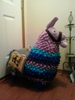 Crochet Fanatic: FORTNITE LLAMA (LARGE) Crochet Fortnite, Fortnite Llama, Nerd Crafts, Black G, Crochet Toys Free, Hat Patterns Free, Quilting Videos, Orchid Purple, Crochet Amigurumi Free Patterns