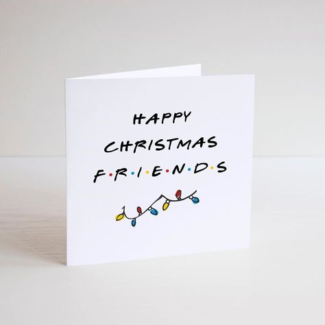 F R I E N D S Christmas, Friends Tv Christmas, Friend Christmas Card, Christmas F.r.i.e.n.d.s, Friends Tv Show Birthday Cards, Best Friend Christmas Cards Pictures, Beautiful Christmas Cards, Christmas Gift Card, Christmas Gifts For Friends