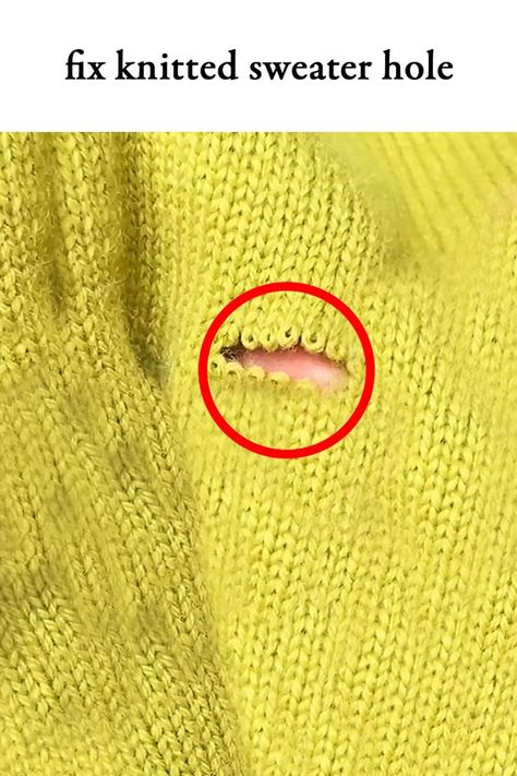 How to repair hole in a knitted sweater. How To Mend Hole In Sweater, How To Patch A Hole In A Knit Sweater, Sweater Repair Diy, Mend A Hole In A Sweater, Mend Hole In Knit Sweater, Repairing Knitted Sweater, How To Repair A Hole In A Sweater, Mending Knitted Sweater, Mending Sweater Holes