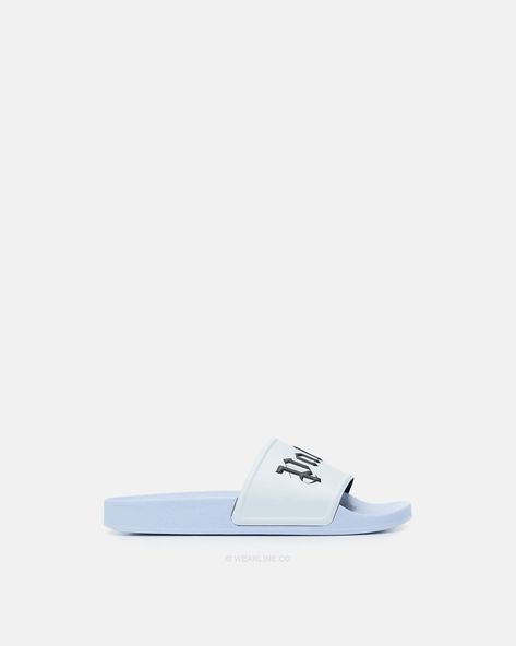 PALM ANGELS x SLIDE LOGO Check more at https://wearline.co/produit/palm-angels-x-slide-logo-8/ Palm Angels, Pool Slides, Slip On Sneaker, Slip On, Angel, Sandals, ? Logo, Sneakers