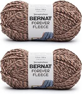 Bernat Forever Fleece Corduroy Yarn - 2 Pack of 280g/9.9oz - Polyester - 6 Super Bulky - 194 Yards - Knitting, Crocheting & Crafts Bernat Forever Fleece, Needle Crochet, Fast Crochet, Bernat Yarn, Bernat Blanket Yarn, Knitting Gauge, Winter Blankets, Classic Home Decor, Super Bulky