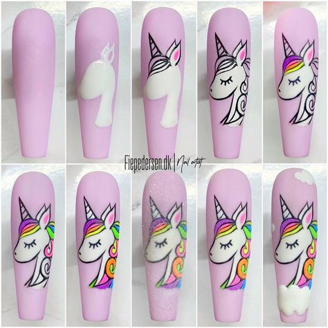 Summer 2023 Nail Colors, 2023 Nail Colors, Unicorn Nails Designs, Nail Art Wheel, Unicorn Nail Art, Summer Nails Art, 2023 Nail, Crazy Nail Art, Nails Art Designs