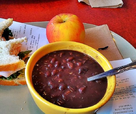 Panera Bread Black Bean Soup Recipe - Panera Bread Recipes Copycat Soup, Panera Recipes, Black Bean Soup Recipe, Bean Soup Recipe, Bean Soup Recipes, Black Bean Soup, Panera Bread, Copycat Restaurant Recipes, Bean Soup