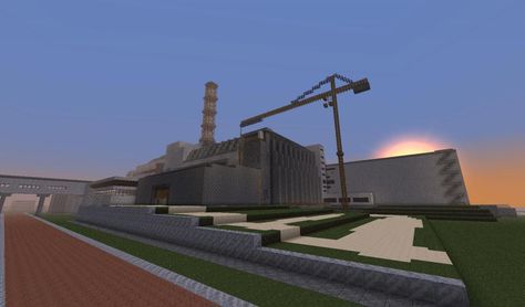 Chernobyl Nuclear Power Plant beta 1.1_01 Minecraft Project Minecraft Power Plant, Chernobyl Nuclear Power Plant, Adventure Map, Minecraft Map, Nuclear Power Plant, Minecraft Buildings, Minecraft Building, Minecraft Projects, Nuclear Power