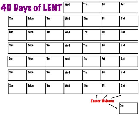 Lent Calendar - Blank picture Lent Calendar, Newsletter Templates Word, Ccd Crafts, Blank Picture, Religion Activities, 40 Days Of Lent, Couples Therapy Worksheets, Letter Recognition Worksheets, Family Ministry