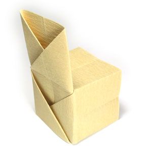 Easy Origami Step By Step, Origami Chair, Paper Tricks, Origami Furniture, Best Origami, Origami Step By Step, Kids Origami, Origami Models, Origami Ideas