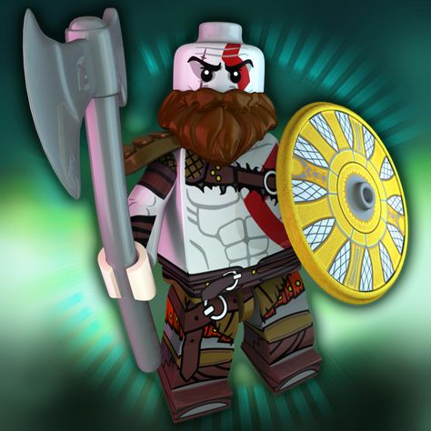 Lego Kratos, Maya Model, Avengers Fan Art, No Love, Lego Minifigure, Lego Stuff, Star Wars Clone Wars, Cool Lego, Lego Minifigures