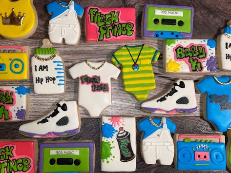 Fresh Prince Party Favors, Fresh One Birthday Party Ideas, Fresh Prince Of Bel Air Party Theme, Fresh Prince Baby Shower, Prince Party Favors, Diy Party Gifts, 90s Party Ideas, Prince Baby Shower Theme, Prince Birthday Party