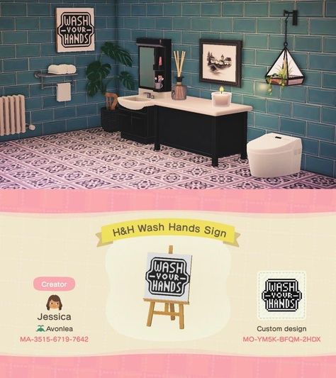 Wash Hands Sign, Chip And Jo, Animal Crossing 3ds, Animals Crossing, Animal Crossing Guide, Acnh Designs, Animal Crossing Qr Codes Clothes, Acnh Codes, Animal Crossing Wild World