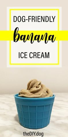 Banana Ice Cream For Dogs, Dog Friendly Ice Cream, Dog Pupcicle, Pup Pops, Dog Ice Cream Recipe, Puppy Ice Cream, Dogs Treats, Frozen Dog Treats, Dog Biscuit Recipes