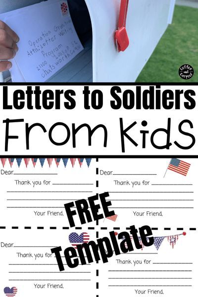 Spread kindness with this summer activity by writing letters to soldiers from kids. Coffee and Carpool knows it's a great way to spend the 4th of July, Memorial Day, or Veterans Day honoring and thanking our servicemen and women, and veterans. Help spread kindness this summer with this simple summer activity: writing letters to soldiers from kids is the perfect way to show our gratitude. Letters To Soldiers, School Readiness Activities, Operation Gratitude, Kindness Challenge, Kindness Activities, Writing Letters, Writing Programs, Spring Fun, Summer Activity