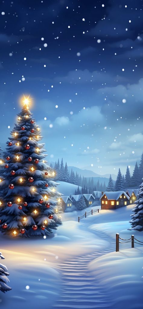 Christmas Iphone Lockscreen, Merry Christmas Background Landscape, Christmas Wallpers Iphone, Christmas Scenery Wallpaper, Winter Scenery Wallpaper, Christmas Wallpaper 3d, Christmassy Wallpaper, Snow Background Wallpaper, December Iphone Wallpaper