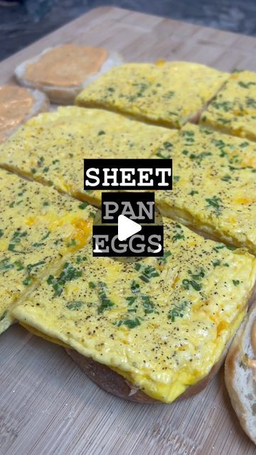 Tom Walsh on Instagram: "Sheet Pan Eggs - the easiest method to bulk prep egg patties for breakfast sandwiches  Per egg patty: 100 Cals 10g Protein 1g Carbs 6g Fat  Ingredients I used: 6 eggs 90g Blended cottage cheese 30g 2% cheddar cheese 5g parmigiano reggiano  Salt, garlic, pepper, chives   Add to a quarter size sheet pan lined with parchment paper - bake at 400 for ~8-10 mins. Slice in to 6 patties  Add in any spices, veggies, or meats that you prefer - this is a highly customizable recipe format  If you want to sub in egg whites for some of the eggs - sub ~70g egg whites per egg  #foodie #recipe #healthyrecipe #easyrecipe #iifym #flexibledieting #highprotein #highproteinrecipes #proteinrecipes #lowcalorierecipes #instafood #countingcalories #trackingmacros #ww #fitness #fitfood #stea Egg Patty, Egg Patties, Sheet Pan Eggs, Blended Cottage Cheese, Recipe Format, Cottage Cheese Eggs, Egg Sandwich Breakfast, Parchment Paper Baking, Egg Sandwiches