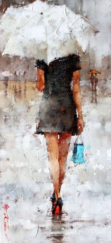 Andre Kohn - Retail Therapy Series Andre Kohn Painting, Andre Kohn Art, Andre Kohn Fine Art, Andre Kohn, Head Art, Umbrella Art, Soyut Sanat Tabloları, Art Pricing, Hilton Head