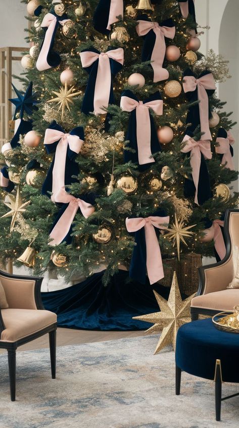 Stay ahead of the curve with the top Christmas 2024 color trends for a chic holiday look. From luxurious gold accents and deep navy blues to calming blush tones, these color trends bring elegance and style to your decor. Navy Decor Ideas, 2024 Color Trends, Navy Decor, Chic Holiday, 2024 Color, Blush Tones, Warm Christmas, Christmas Trends, 2024 Trends