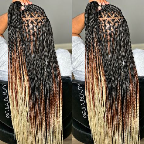 Knotless Singles, Braids And Cornrows, Triangle Parts, Color Braids, Braid Game, Braiding Hairstyles, Braids Knotless, Braiding Styles, Big Box Braids Hairstyles