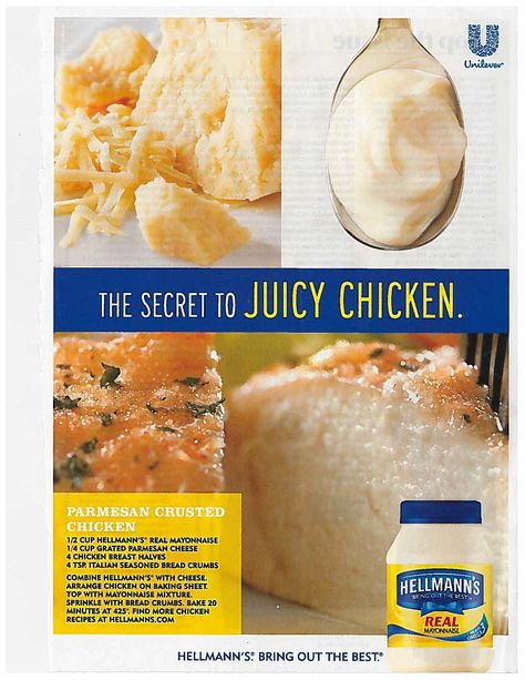 Parmesan Crusted Chicken Hellmans Chicken, Hellmans Recipes, Mayonnaise Chicken, Seasoned Bread Crumbs, Parmesan Crusted Chicken, Parmesan Crusted, Crusted Chicken, Juicy Chicken, Baked Chicken Recipes