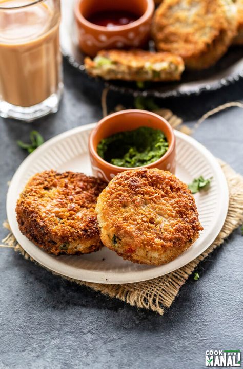 Veg Cutlet Veg Cutlet, Easy Healthy Breakfast, Potato Recipes, Salmon Burgers, Indian Food Recipes, Healthy Breakfast, Food And Drink, Cooking Recipes, Ethnic Recipes