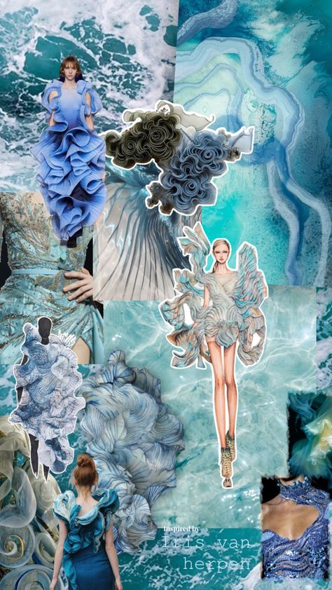 #water #irisvanherpen #art #fashion #bodyadornment #blue #moodboard #artinspo