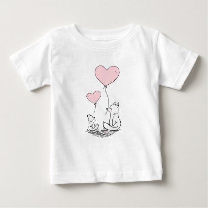 Mother And Baby Fox Pink Heart Balloons Baby T-Shirt - baby gifts giftidea diy unique cute Big Sister Announcement Shirt, Big Sister Announcement, Big Sister T Shirt, Mother And Baby Elephant, First Birthday Posters, Baby Presents, Sister Tshirts, Big Sister Shirt, Baby Themes