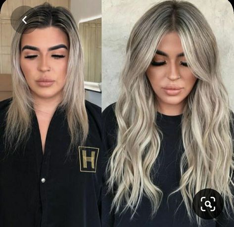 Blonde Hair Extensions Before And After, Extension Lengths, Short Hair Extensions, Hair Extension Lengths, Red Hair Inspiration, Hair Extensions Before And After, Types Of Hair Extensions, Blonde Hair Extensions, Long Hair Extensions