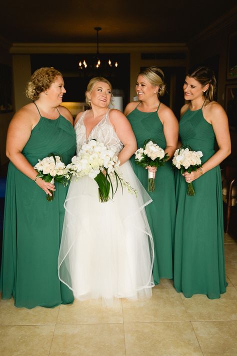 Green Bridesmaid Dresses - White Orchid Wedding Bouquets- Azazie Bridesmaid Dresses White Orchid Wedding, Orchid Bouquet Wedding, Cabo Wedding, Wedding Planning Tools, White Bridesmaid Dresses, Orchid Wedding, Cabo Weddings, Azazie Bridesmaid Dresses, Green Bridesmaid