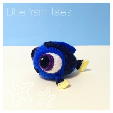 Work Christmas Gifts, Baby Dory, Kawaii Amigurumi, Blue Tang Fish, Tang Fish, Disney Crochet Patterns, Crochet Bird Patterns, Blue Tang, Amigurumi For Beginners