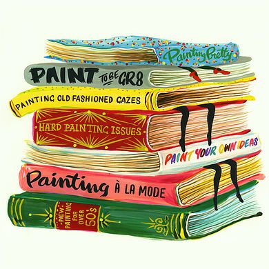 anna hoyle, artist, melbourne, drawing, illustrator Painting Books, Parrot Painting, Drawing Illustrator, Hippie Painting, Book Cover Art, Fashion Painting, Art And Illustration, Stack Of Books, Painting Illustration