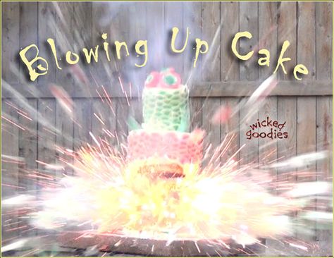 Exploding Cake Exploding Birthday Cake, Exploding Cake Ideas, Exploding Gender Reveal Ideas, Exploding Cake, Cake Meme, Up Cake, Confetti Cake, Pinterest Contest, Gender Reveal Cake