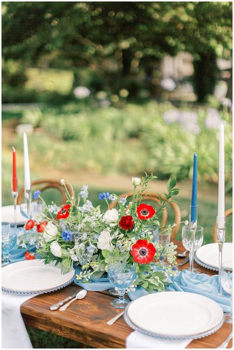 #weddingphotographer #weddingphotos #fresnoweddingphotographer #californiaphotographer #californiawedding #fallwedding #weddingideas #weddinginspo #summerwedding #redwhiteandblue #americanawedding #americanvibes #redwhiteandbluewedding #elegantwedding Patriotic Wedding Centerpieces, July 4 Wedding Ideas, Americana Wedding Theme, July 4 Wedding, American Themed Wedding, Red White And Blue Wedding Decorations, Fourth Of July Wedding Ideas, Red White And Blue Wedding Theme, Patriotic Wedding Ideas