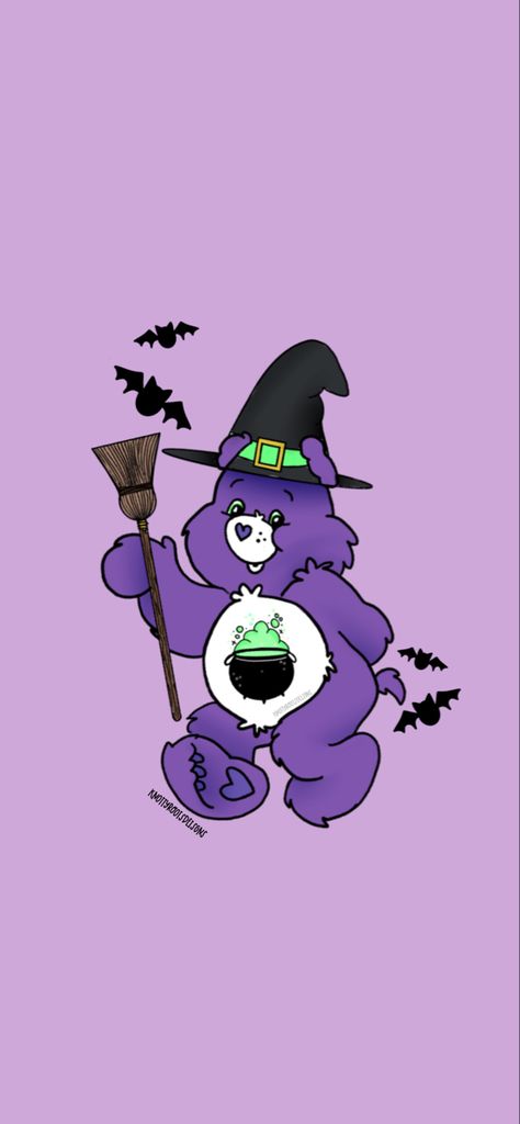 Cute Y2k Halloween Wallpaper, Carebear Halloween Wallpaper, Spooky Care Bear, Halloween Birthday Wallpaper, Care Bear Halloween Wallpaper, Scare Bears Wallpaper, Halloween Care Bears Wallpaper, Halloween Y2k Wallpaper, Carebear Backgrounds