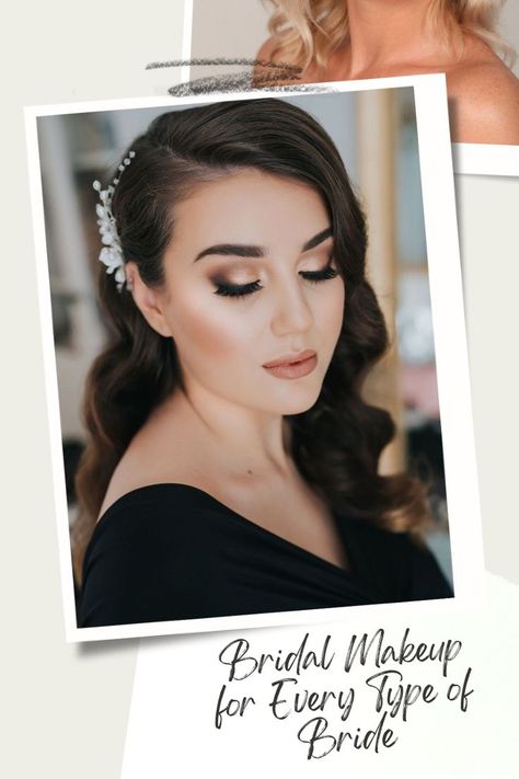 Makeup Inspiration Wedding, Bridal Makeup Inspiration, Types Of Makeup Looks, Makeup Bridal, Alternative Bridal, Alternative Bride, Types Of Makeup, Bridal Makeup Looks, Beauty Natural