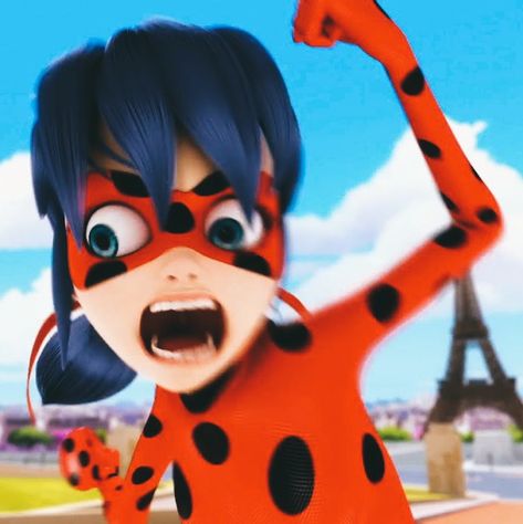 Ladybug making a funny face Funny Ladybug, Miraculous Memes, Miraculous Ladybug Memes, Funny Pix, Vines Funny Videos, Miraculous Ladybug Funny, Really Funny Pictures, Funny Faces, Miraculous Ladybug