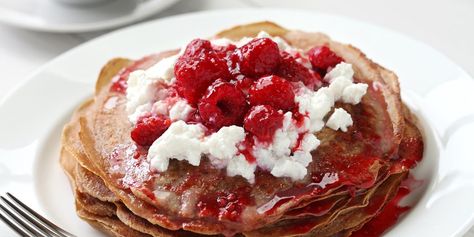 Liver Repair, Pancakes Ricotta, Raspberry Ricotta, Brekkie Ideas, Pancakes Chocolate, Dutch Baby Pancakes, Cornmeal Pancakes, Crepes Filling, Baby Pancakes