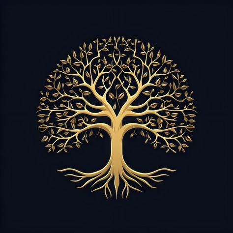 Photo beautiful tree of life digital art... | Premium Photo #Freepik #photo The Tree Of Life Art, Life Tree Drawing, Tree Of Life Drawing, Tree Of Life Logo, Tree Graphic Design, Tree Of Life Artwork, Tree Symbol, Arte Hip Hop, The Flower Of Life