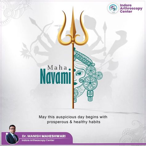 Indore Arthroscopy Center sends warm wishes to you and your family on the auspicious occasion of Maha Navami! 🌟🙏✨ . . . #MahaNavami #ProsperityAndHealth #navratri #navratrispecial #garba #india #durgapuja #HealthyHabits #RenewalAndGrowth #SelfCareJourney #NourishYourself #HealthierHappierFuture Mahanavami Wishes, Maha Navami, Navratri Special, Durga Puja, Manish, Healthy Habits, Indore, India