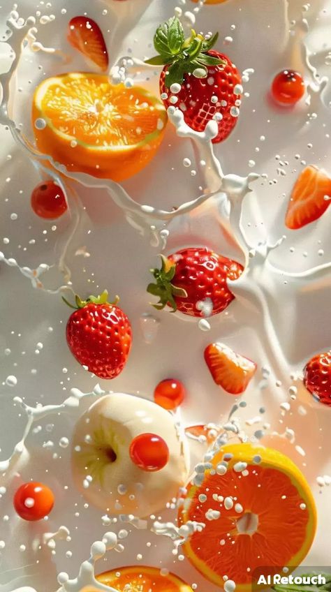 Aesthetic Food Wallpaper Iphone, Fruits In Water Wallpaper, Fruits Aesthetic Wallpaper, Fruit In Water Wallpaper, Fruits Wallpaper Aesthetic, Fruit In Water Aesthetic, Fruit Background Aesthetic, Fruit Wallpaper Iphone, Fruit Wallpaper Aesthetic