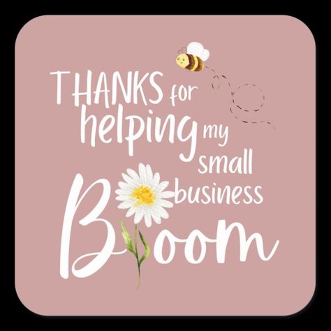 Thanks For Helping My Small Business Bloom Sticker University Graduation Gifts, Gemini Birthday, Photo Wrap, Kids Wraps, Healing Vibes, Floral Wrapping Paper, Holiday Wrap, Birthday Wrapping Paper, Feel Loved