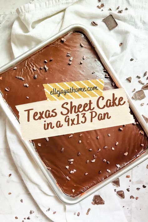 Easy Chocolate Sheet Cake Recipe, Texas Cake, Chocolate Sheet Cake Recipe, Texas Sheet Cake Recipe, Apple Pie Recipe Easy, Texas Sheet, Texas Sheet Cake, Chocolate Sheet Cake, Baking Cocoa