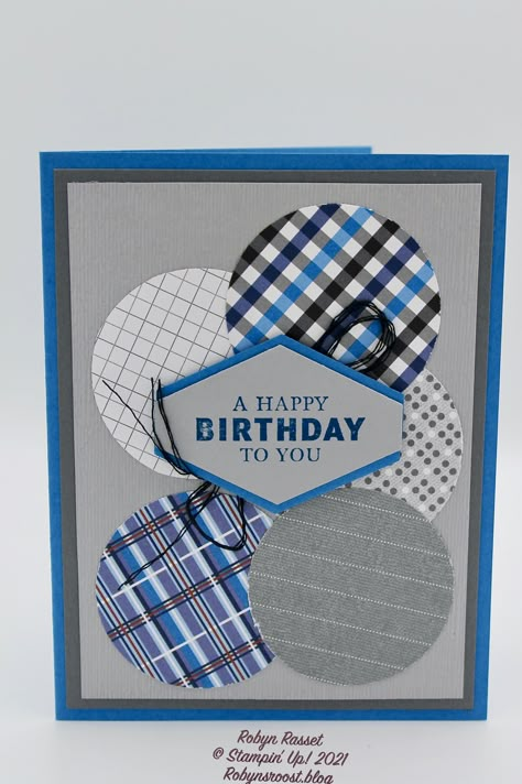 Easy Masculine Cards, Stamping Up Masculine Cards, Stampin Up Man Cards, Manly Cards Handmade, Stampin Up Cards Using Scraps, Stampin Up Masculine Thank You Cards, Stampin Up Birthday Cards For Men, 5x7 Card Ideas, Stampin Up Well Suited Cards