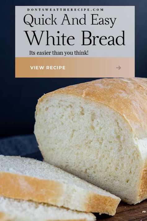 This quick and easy homemade white bread recipe is crazy delicious. It comes out soft, fluffy, and light. It is so easy to make you will not go back to store-bought. It's perfect for sandwiches, dinner rolls, french toast, and on and on. #bread #baking #whitebread Best Bread Machine Bread, Bread In A Bag Recipe, Bread Machine Bread, Easy White Bread Recipe, Easy Bread Machine Recipes, Best Bread Machine, White Bread Recipe, Bread Maker Recipes, Best Bread