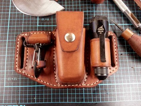 Leatherman Sheath. Handmade from 8 oz veg tan and finished with Neatsfoot oil Leatherman Sheath, Leather Knife Sheath Pattern, Handmade Leather Belts, Leather Working Projects, Leather Goodies, Handmade Leather Belt, Small Leather Bag, Leather Workshop, Leather Gear