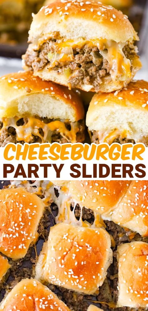 Ground Beef Sliders, Sliders Recipes Beef, Beef Appetizers, Recipes Ground Beef, Recipes Using Ground Beef, Cheeseburger Sliders, Beef Sliders, Ground Beef Recipes Healthy, Keto Beef Recipes