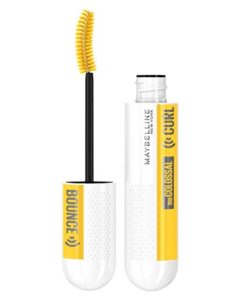 Curl Bounce Mascara, Colossal Mascara, Big Bouncy Curls, Maybelline Colossal, Mascara Maybelline, Black Curls, Mascara Review, Curling Mascara, Curl Lashes