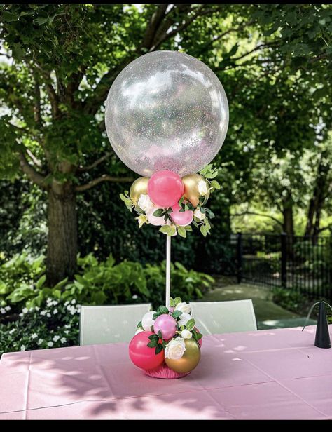 Mitzvah Centerpieces, Balloon Centerpiece, Special Events Decor, Balloon Arrangements, Glitter Flowers, Custom Balloons, Balloon Centerpieces, Balloon Decor, Pink Balloons