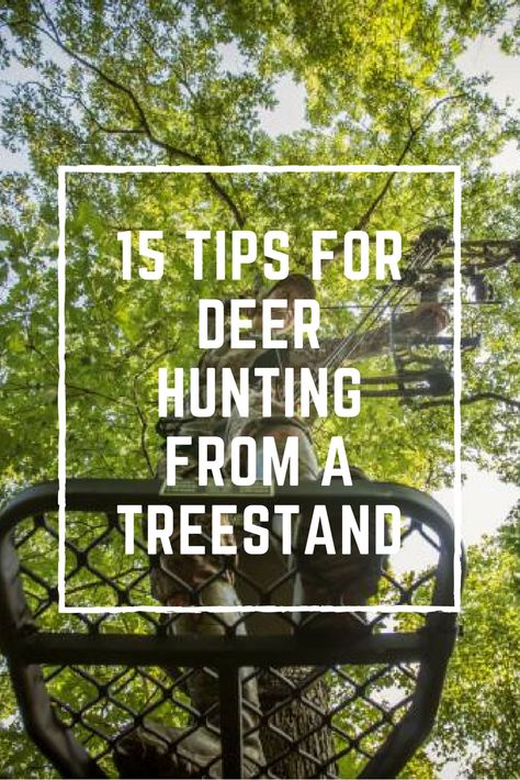 Do You Prefer Hunting from a Treestand or Ground Blind? 15 Tips for Deer Hunting from a Treestand. #hunter #hunting #deerhunting #deer Tree Stand Hunting Ideas, Deer Hunting Essentials, Hunting Hacks, Bow Hunting Women, Tree Stand Hunting, Deer Hunting Stands, Bow Hunting Tips, Deer Blinds, Hunting Essentials