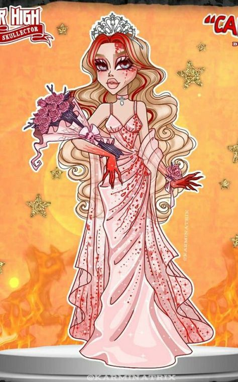 Carrie Fanart, Carrie Movie 1976, Carrie Stephen King, Carrie Movie, Slayer Tattoo, Carrie White, Horror Villains, Horror Movie Icons, Fotos Aesthetic